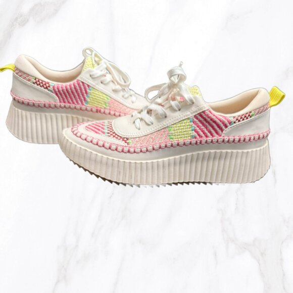 Dolce Vita Women's Pink Woven Denae Fashion Sneakers, Size 9‎ - Picture 5 of 8